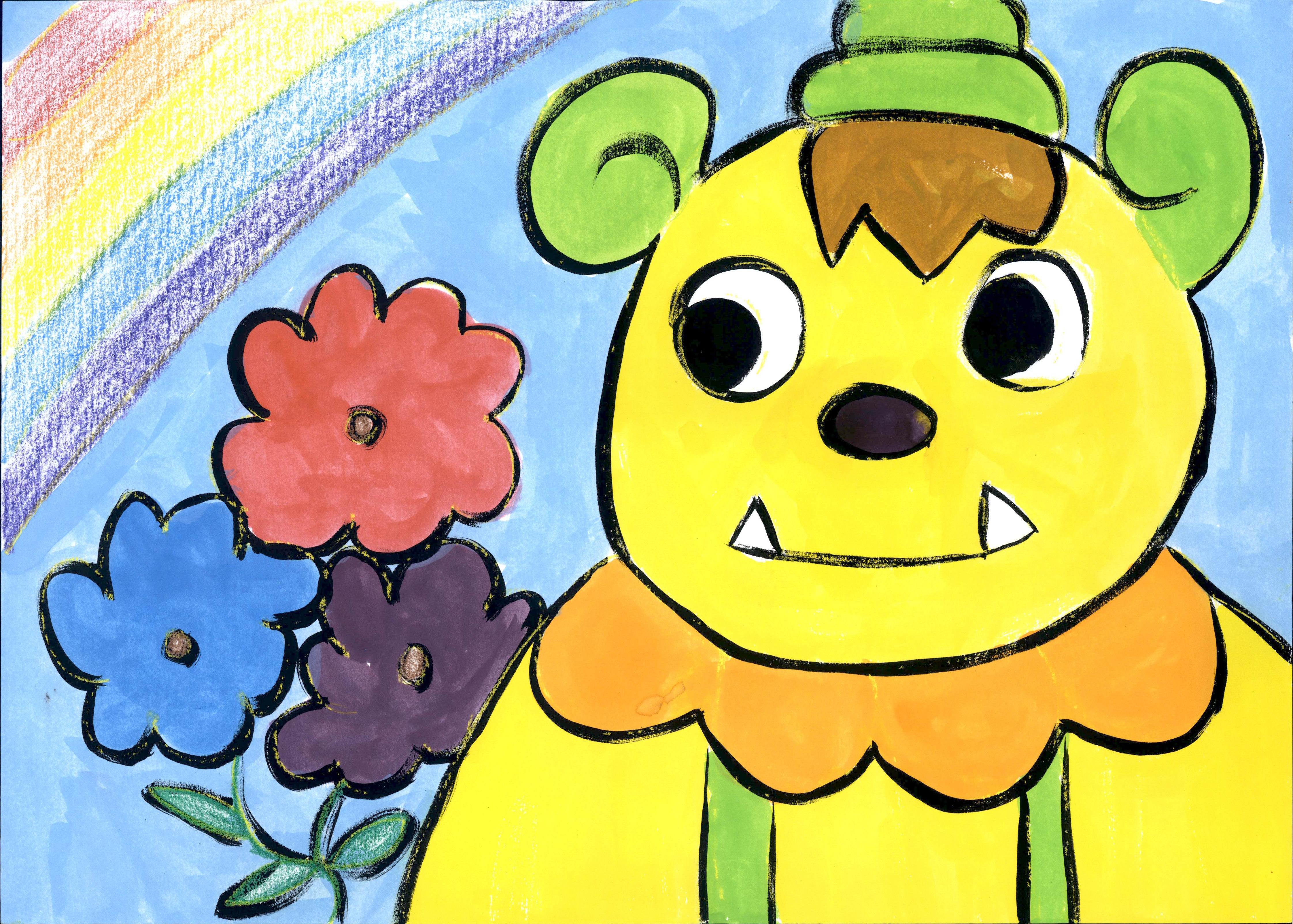 ボノロンと花とにじ