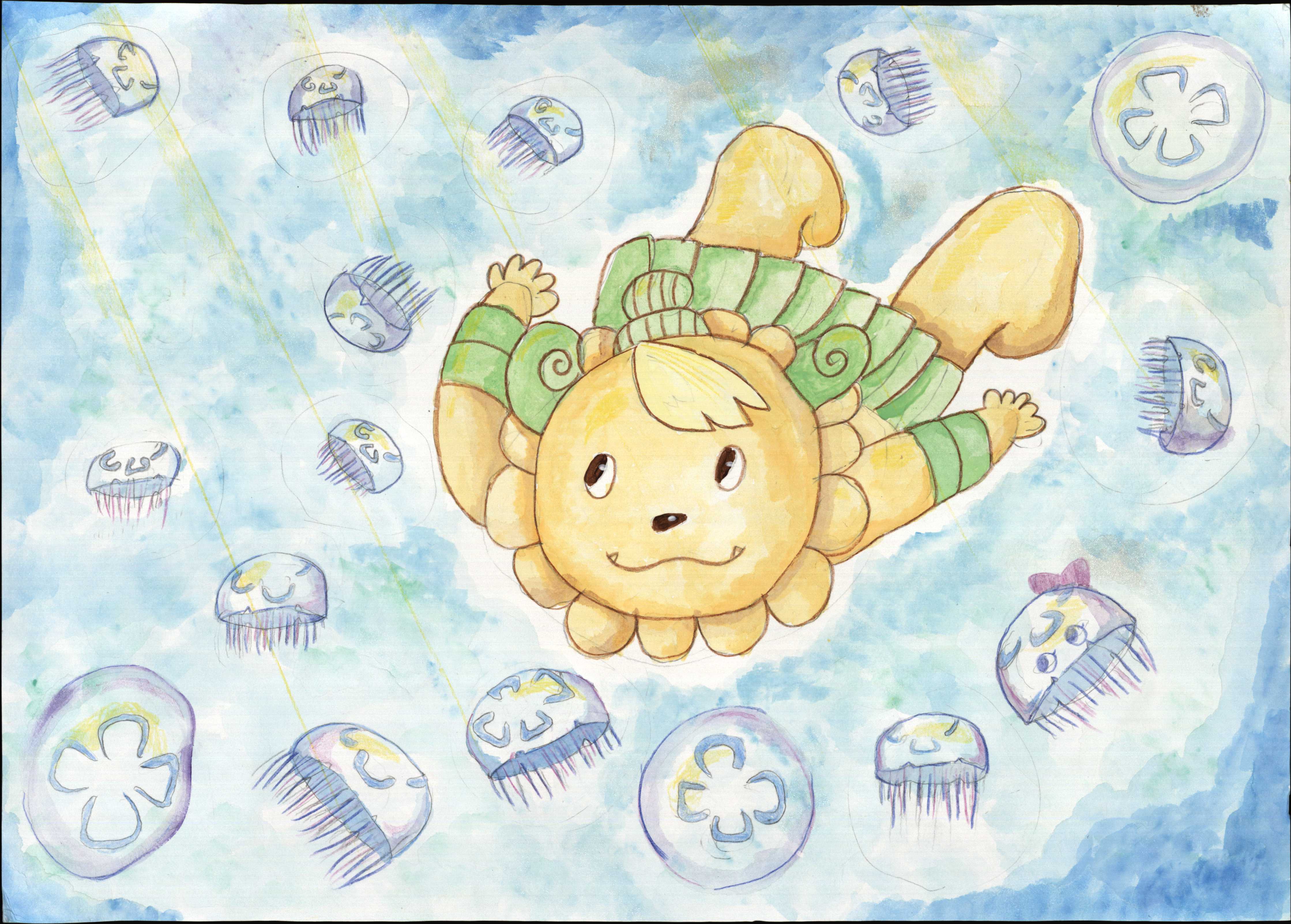 クラゲと泳ぐボノロン