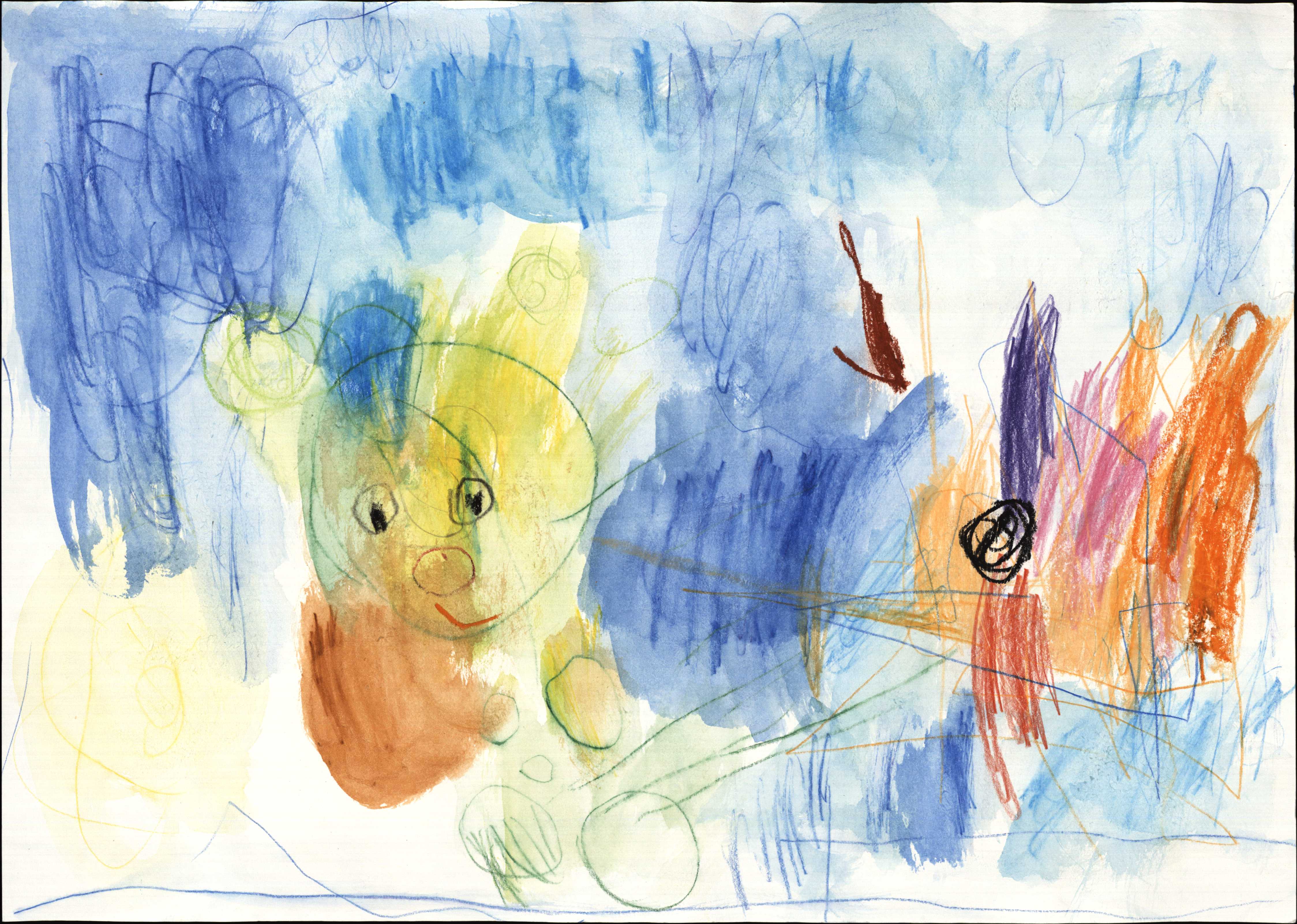 海のなかのボノロンとエンジェルフィッシュ