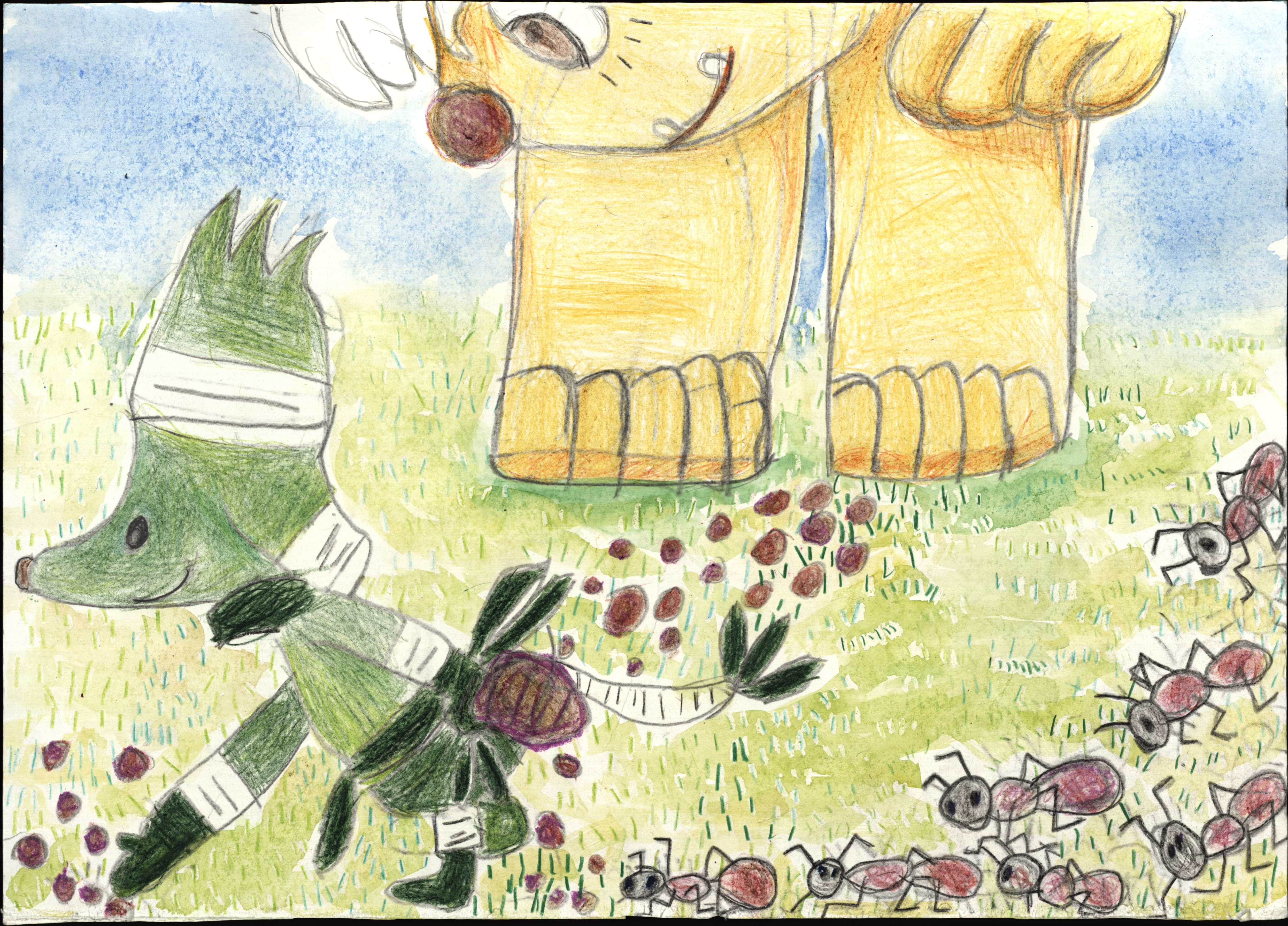 ゴンとアリのたんけんたい。