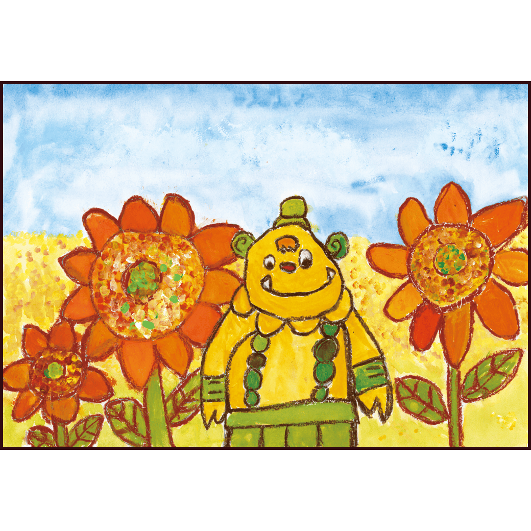 ボノロンとひまわり畑