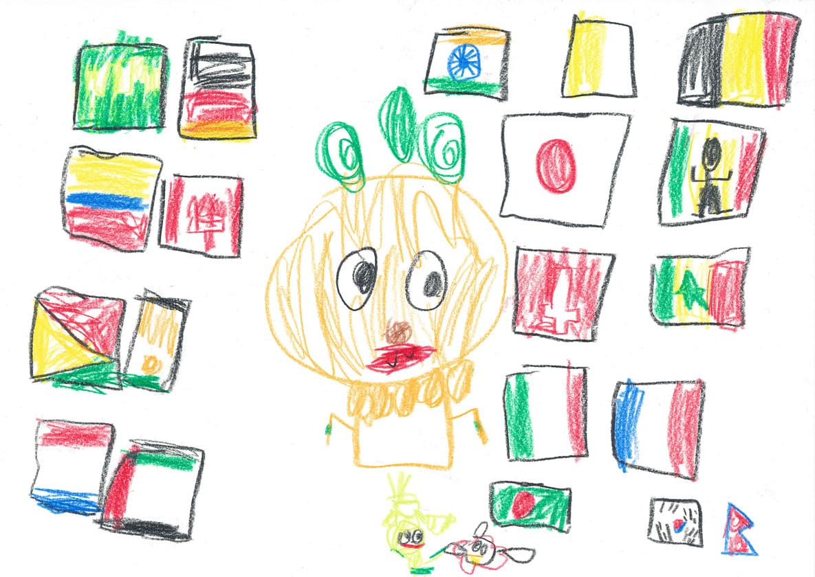 神奈川県 新里航一郎さん(5才)のイラスト