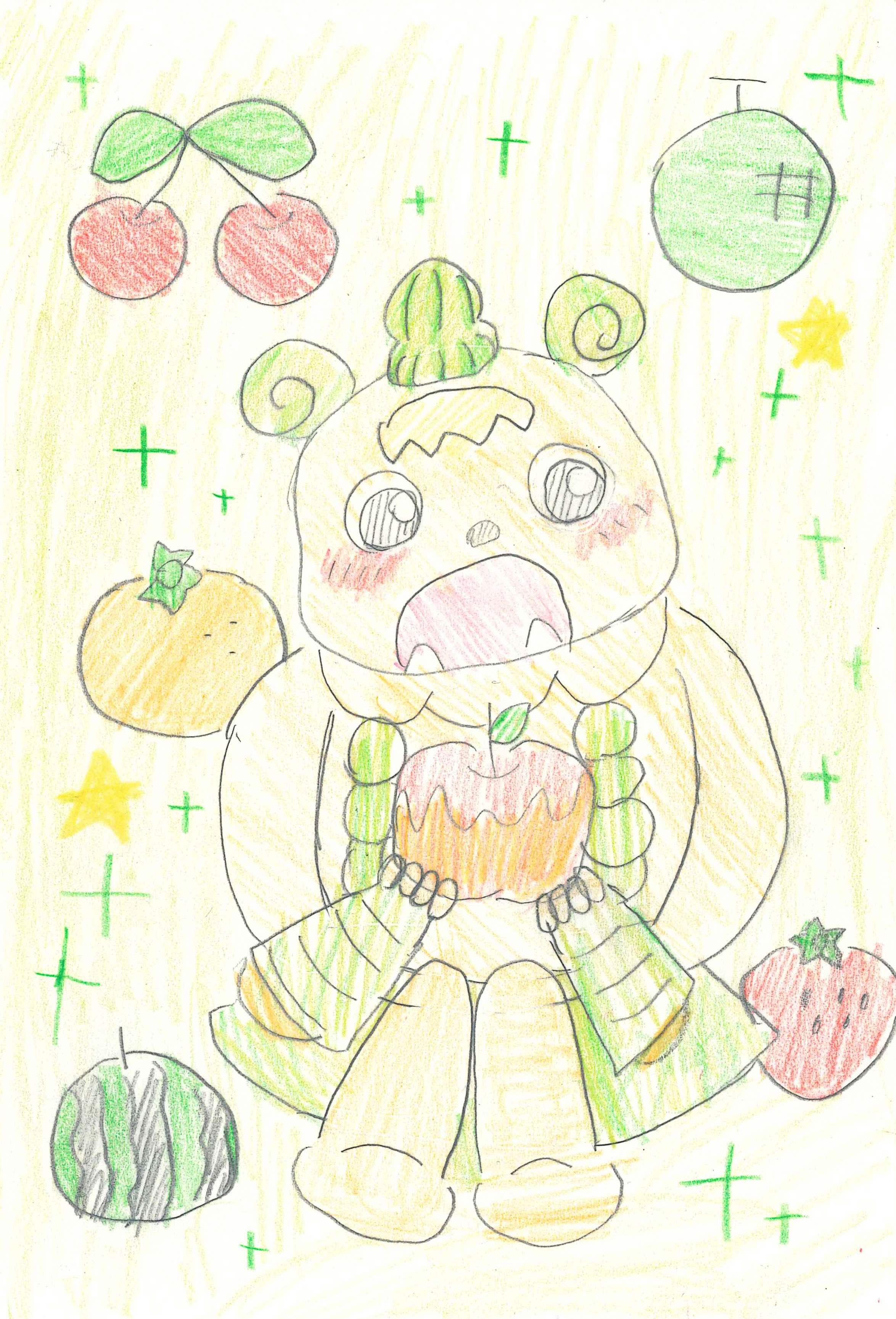 鹿児島県 前薗茉里奈さん（9才）のイラスト