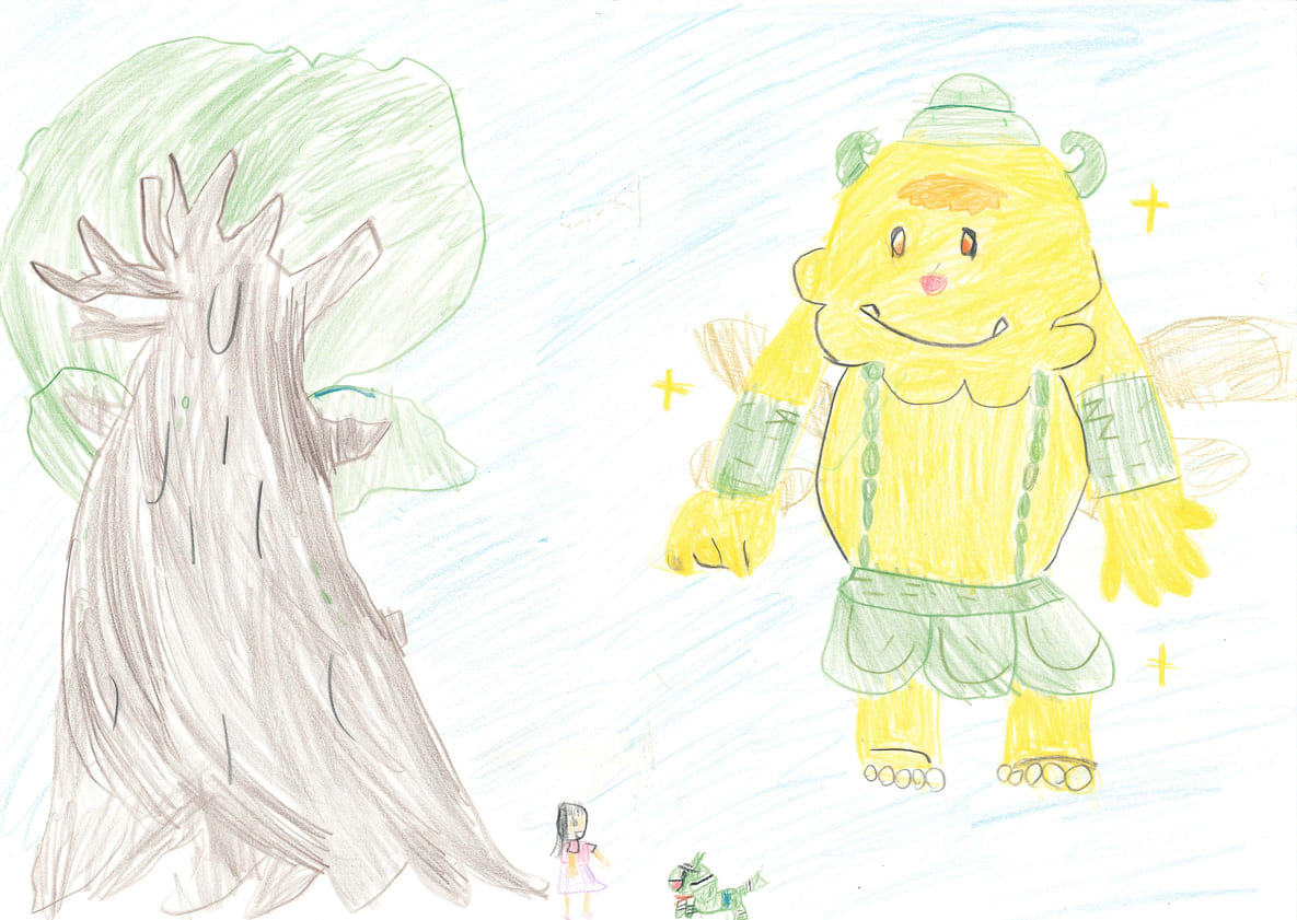 東京都 天野あささん（6才）のイラスト