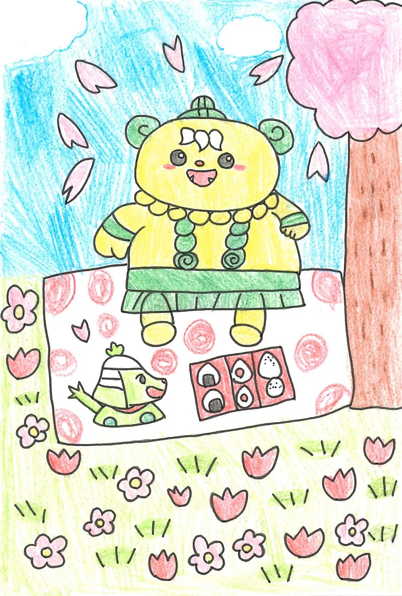 大分県 木村莉緒さん（9才）のイラスト