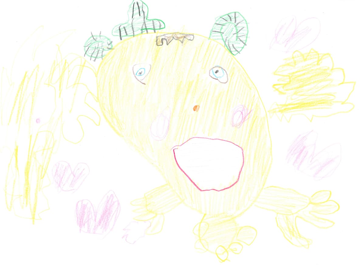 大阪府 安倍ひなたさん（4才）のイラスト